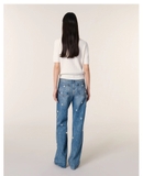 Áo len MAJE kem cổ ngọc cộc tay