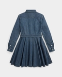 Váy RALPH LAUREN jean giấy xòe