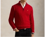 Áo len RALPH LAUREN zippo đỏ