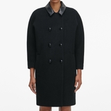 Áo dạ SELF PORTRAIT cổ da