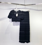 Áo SANDRO len móc dáng lửng