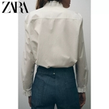 Sơ mi Zara cổ dựng 2 màu