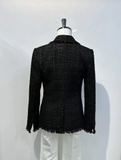 Blazer AJE tweed 1 khuy đá