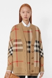 Cardigan BURBERRY kẻ đỏ