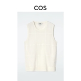 Áo sát nách COS kem kẻ ô