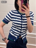 Áo len RALPH LAUREN kẻ cộc tay