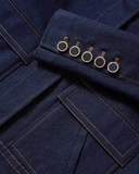 Áo khoác jeans VERONICA BEARD cổ đá (có set)