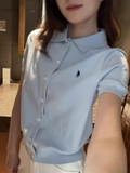 Áo cardigan RL cổ bẻ 2 màu