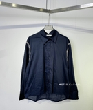 Sơ mi SANDRO navy bling vai ( có set )