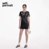 Váy SELF PORTRAIT lụa cổ đá