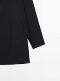 Áo khoác MASSIMO DUTTI đen dáng dài
