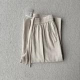 Quần BRUNELLO CUCINELLI linen cạp chun