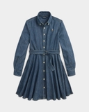 Váy RALPH LAUREN jean giấy xòe