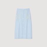 Chân váy SANDRO xanh