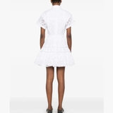Váy MAJE trắng cải ren cộc tay