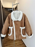 Coat da lộn SANDRO lông vón