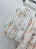 Set Zimmermann áo + chân váy hoa dài