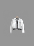 Cardigan KARL LAGERFELD 2 màu viền đen