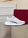 Giày Salvatore Ferragamo trắng đế navy
