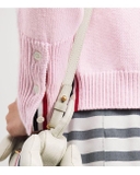 Cardigan THOM BROWNE logo lưng 2 màu