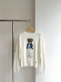 Áo len RALPH LAUREN trắng áo khoác S