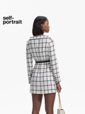 Váy SELF PORTRAIT kẻ caro kèm belt