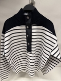 Áo CLAUDIE kẻ khuy bấm cổ