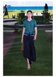 Áo len RALPH LAUREN kẻ cộc tay
