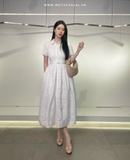 Váy SELF PORTRAIT trắng ren dập