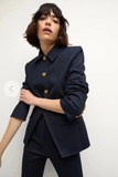Áo khoác VERONICA BEARD cổ bẻ khuy vàng ( có set )