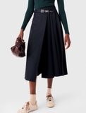 Chân váy MAJE xẻ chân navy