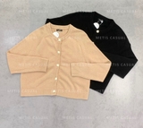 Cardigan Massimo khuy tròn vàng