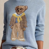 Áo len RALPH LAUREN xanh gấu quàng khăn