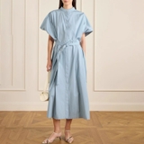 Váy sơ mi JIL SANDEL xanh kèm belt