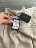Quần MASSIMO DUTTI linen xếp ly cạp
