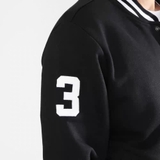 Bomber RALPH LAUREN đen viền trắng