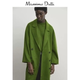 Áo dạ Massimo Dutti xanh