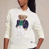 Áo len RALPH LAUREN kem gấu xanh