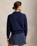 Áo len RALPH LAUREN gấu navy cổ bẻ