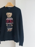 Áo len RALPH LAUREN đen gấu hoạ tiết đỏ