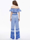 Quần lụa xanh ALICE OLIVIA