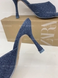 Guốc ZARA denim 9cm