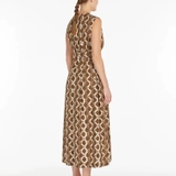 Váy MAX MARA lụa nâu sát nách
