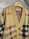 Cardigan BURBERRY kẻ đỏ