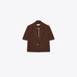 Áo sơ mi ZARA nâu cổ bẻ( có set)