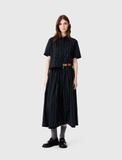 Sơ mi MAJE navy đá cộc tay ( có set)