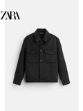 Khoác dạ ZARA MAN túi ngực