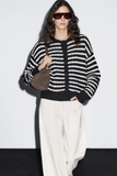 Cardigan MASSIMO DUTTI kẻ