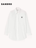 Sơ mi Sandro cổ đức logo ngực