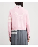 Cardigan THOM BROWNE logo lưng 2 màu